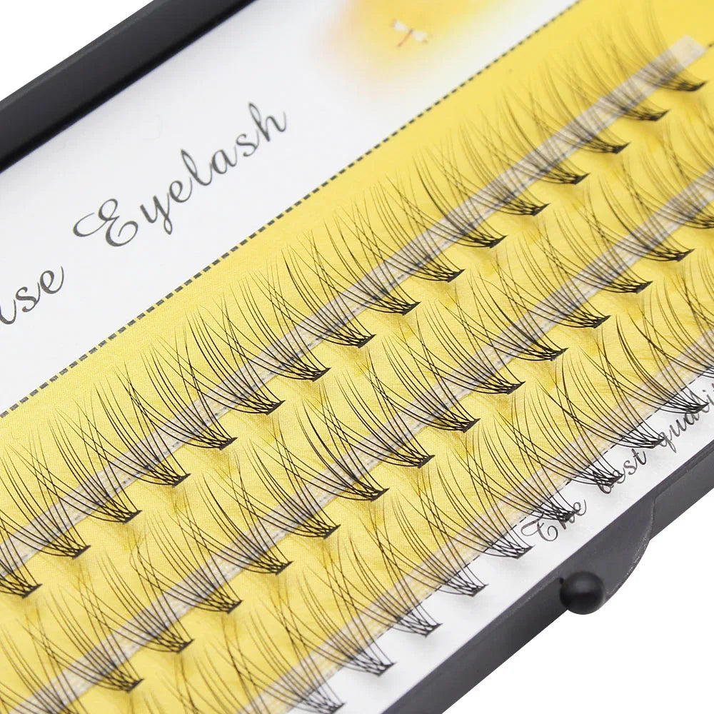 Moonlily 60Pcs Professional Makeup Eyelashes 10D False Eyelashes Mink Eyelashes Personal Eyelash Cluster Extension