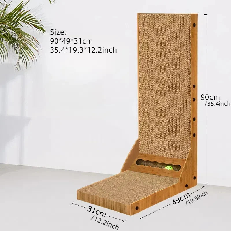 Cat scratching board vertical scratching post duarable cat scratcher high quality Corrugated cardboard Cat Scratching pad