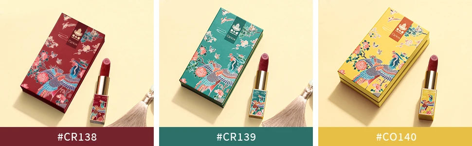 CATKIN Summer Palace Lipsticks Semi-Matte Lipstick Long Lasting for 24H，Lightweight Soft and Ultra Hydrating Lipsticks