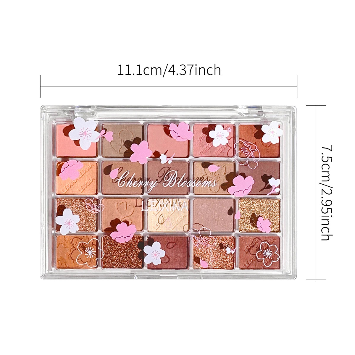 20-Color Eyeshadow Palette with Glitter, Shimmer, and Matte Finishes – Instagram Makeup Palette