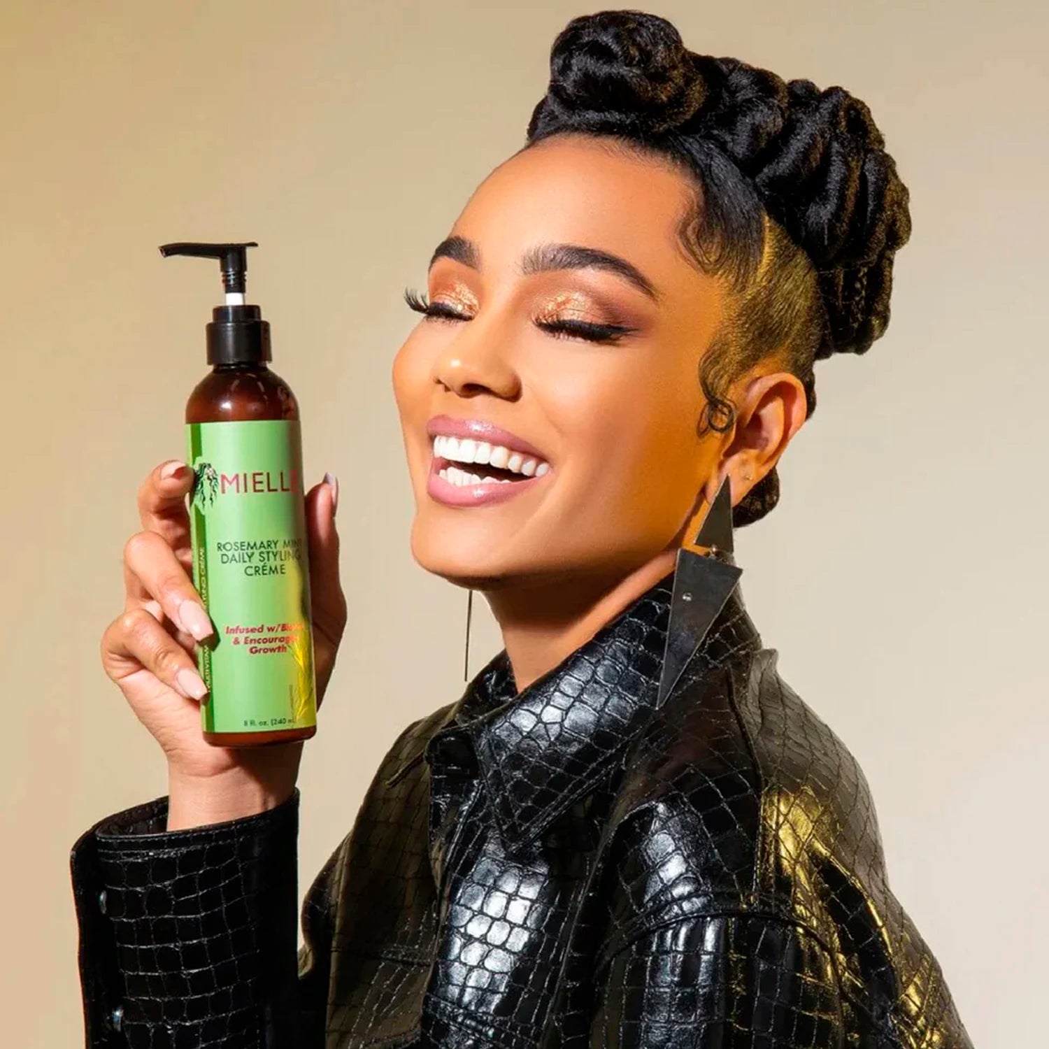 Mielle Rosemary Mint Daily Hair Styling Creme 8oz/240ml - Nourishing, Frizz-Free Styling for Smooth, Healthy-Looking Hair