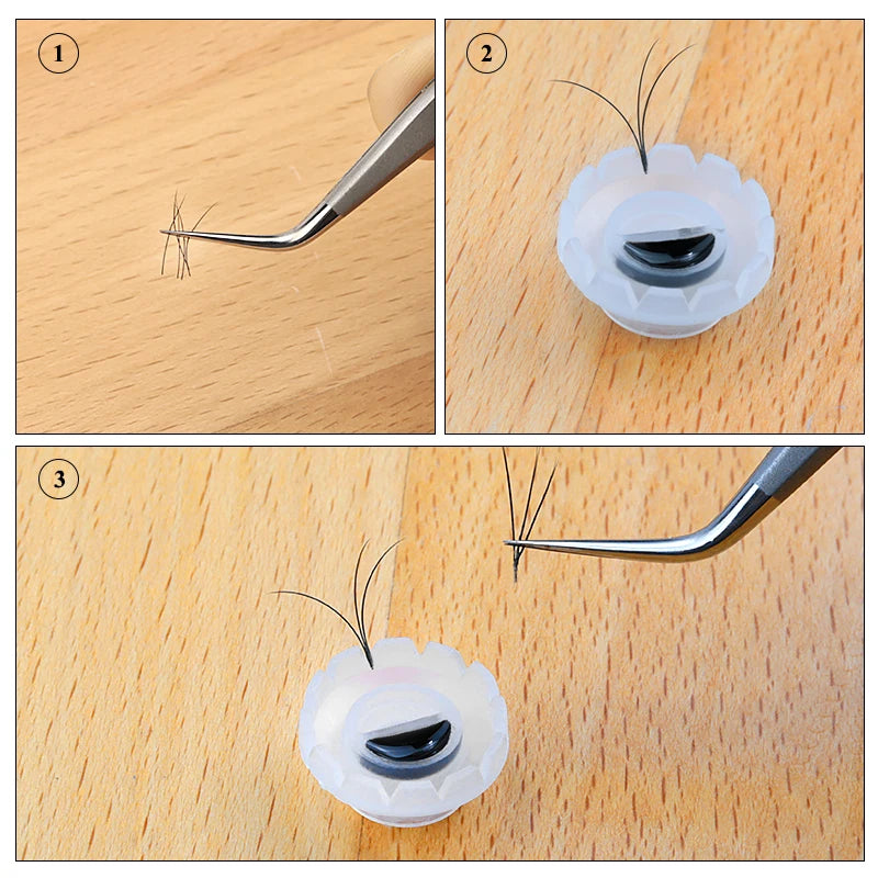 Disposable Eyelashes Blossom cup eyelashes glue holder plastic Stand Quick Flowering For Eyelashes Extension Makeup Tools