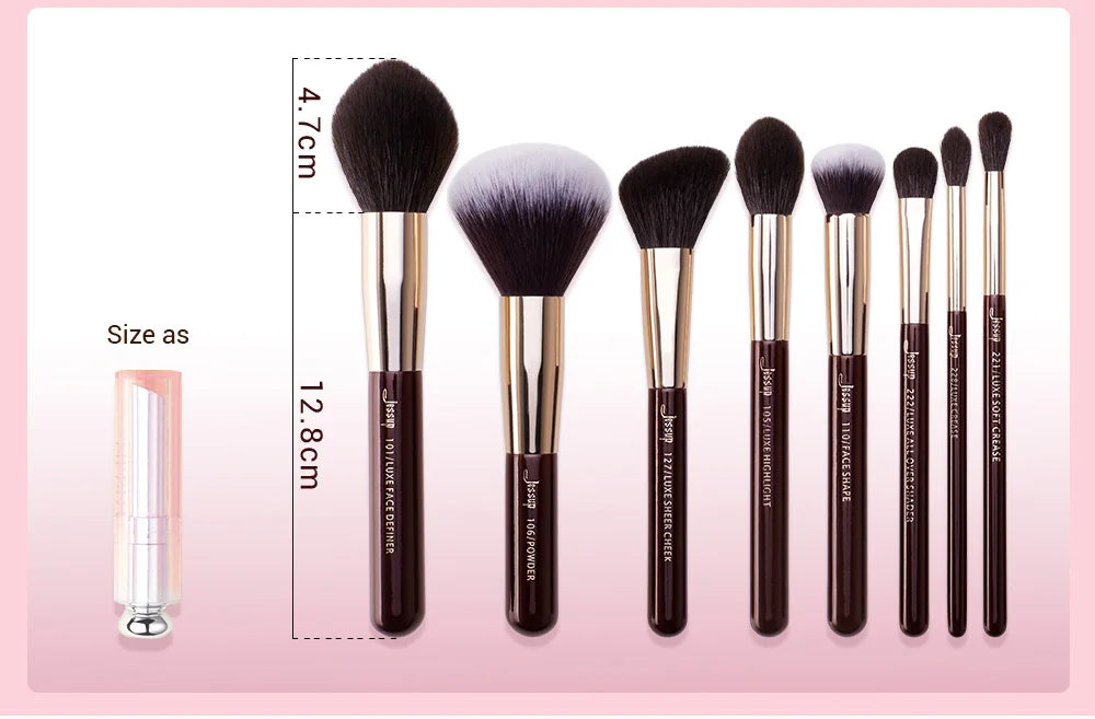 Jessup Makeup Brushes Set Professional Natural-Synthetic Hair Makeup Brush Foundation Powder Contour Eyeshadow 15-25pcs