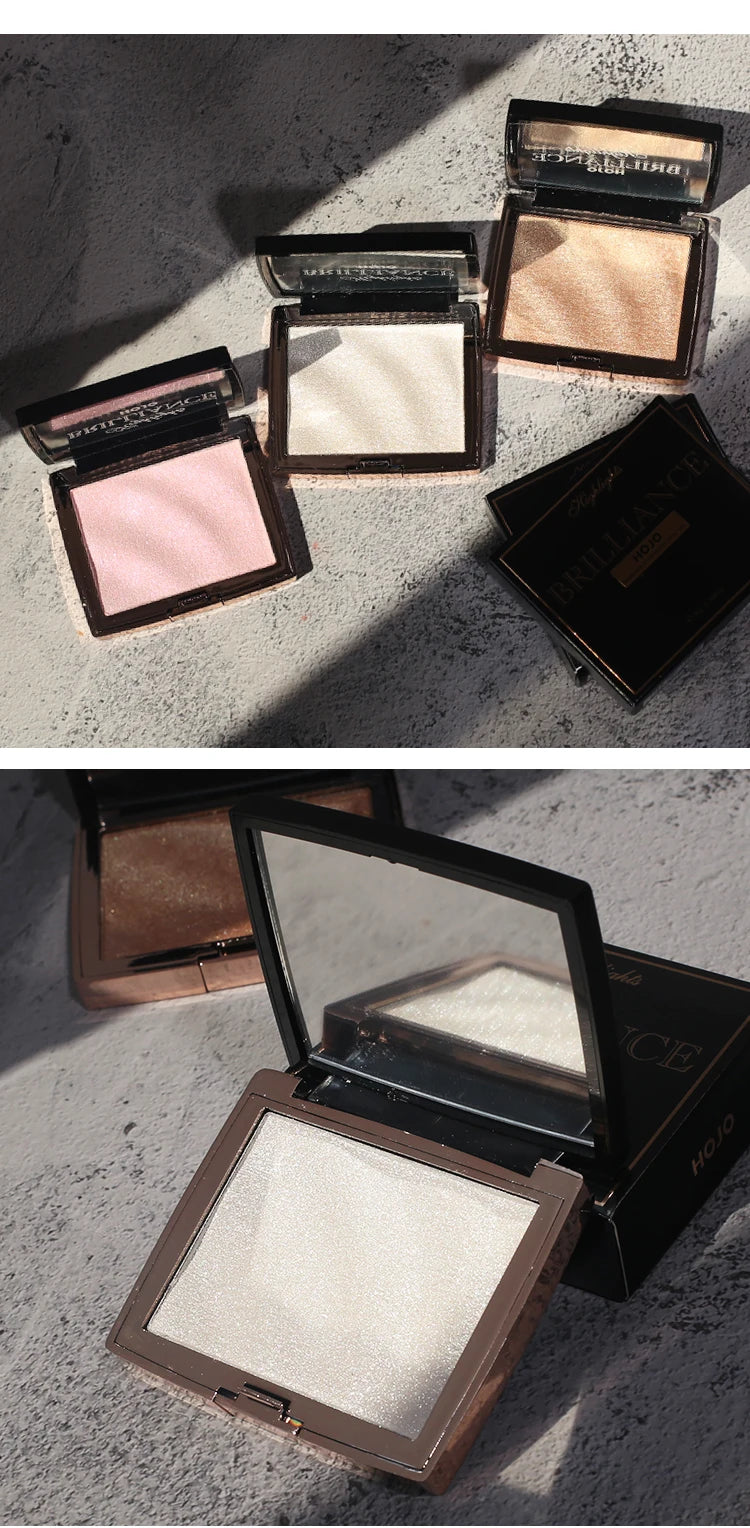 GUICAMI  New Highlighter Makeup Shimmer Powder Highlighter Palette Base Illuminator Highlight Face Contour Golden Bronzer