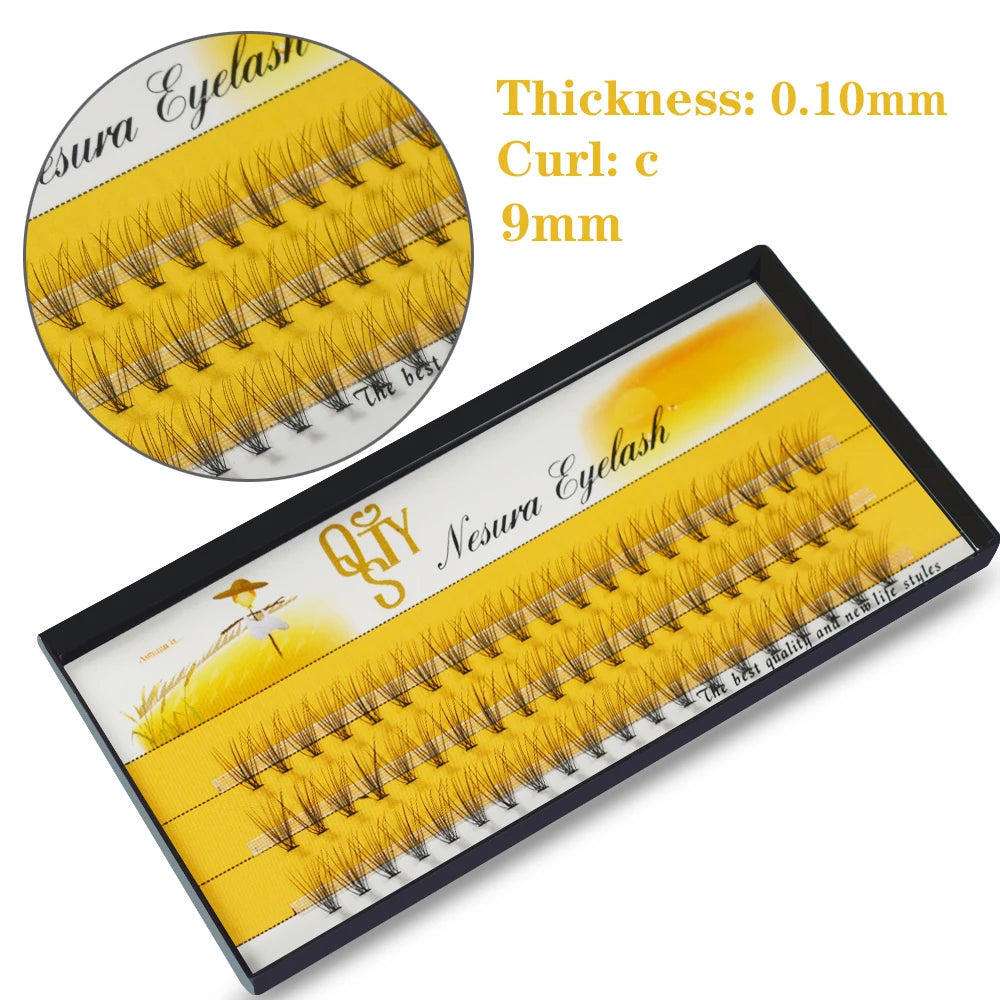 10D Russian Volume Eyelashes Extension Short Stem Pre made Fans C curl Mink Lash Hot Selling Eyelash Individual Extensions