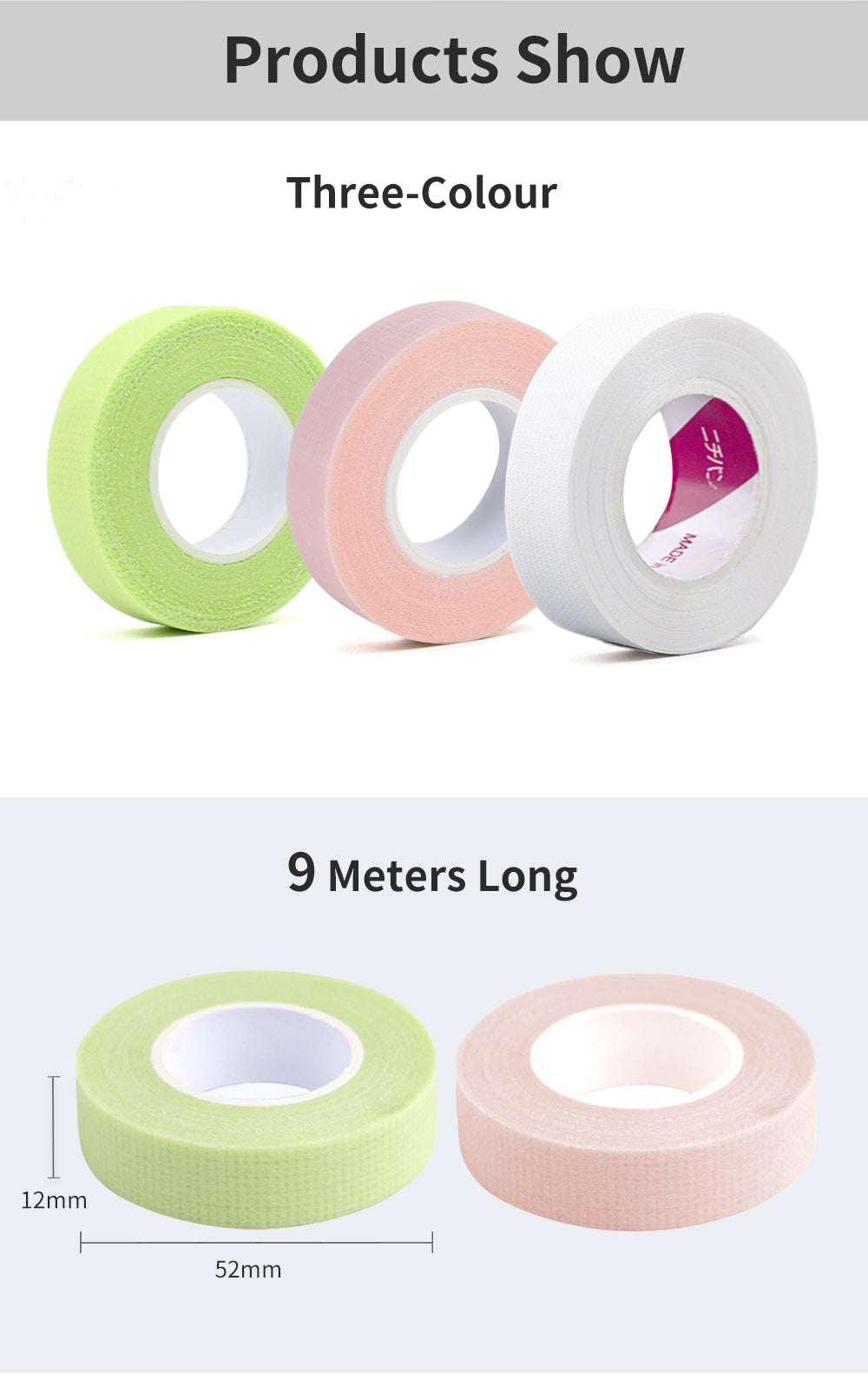 4pcs/set PE Material Breathable Eyelash Extension Tapes Non-woven Anti-allergy Eye Pads Professional Makeup Eye Lash Tape Tools