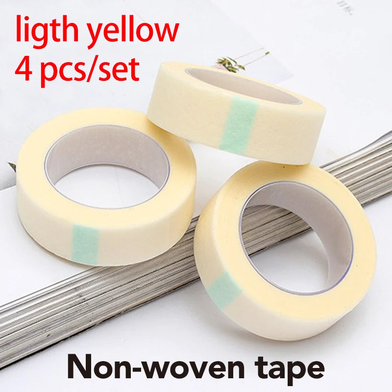 4pcs/set PE Material Breathable Eyelash Extension Tapes Non-woven Anti-allergy Eye Pads Professional Makeup Eye Lash Tape Tools