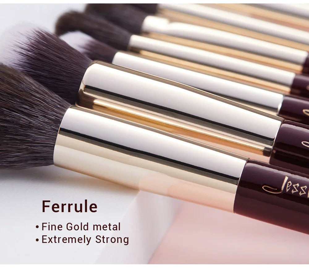 Jessup Makeup Brushes Set Professional Natural-Synthetic Hair Makeup Brush Foundation Powder Contour Eyeshadow 15-25pcs