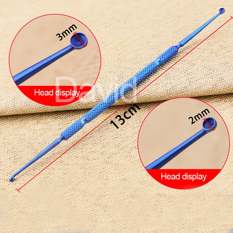 S/M/L Size Stainless Steel Microscopic Ophthalmic Instruments Tarsal Gland Cysts Tweezers meyerhoefer chalazion curette