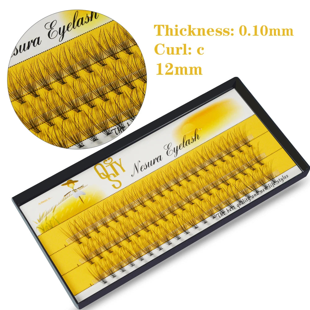 10D Russian Volume Eyelashes Extension Short Stem Pre made Fans C curl Mink Lash Hot Selling Eyelash Individual Extensions
