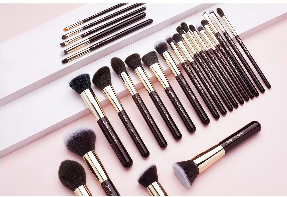 Jessup Makeup Brushes Set Professional Natural-Synthetic Hair Makeup Brush Foundation Powder Contour Eyeshadow 15-25pcs