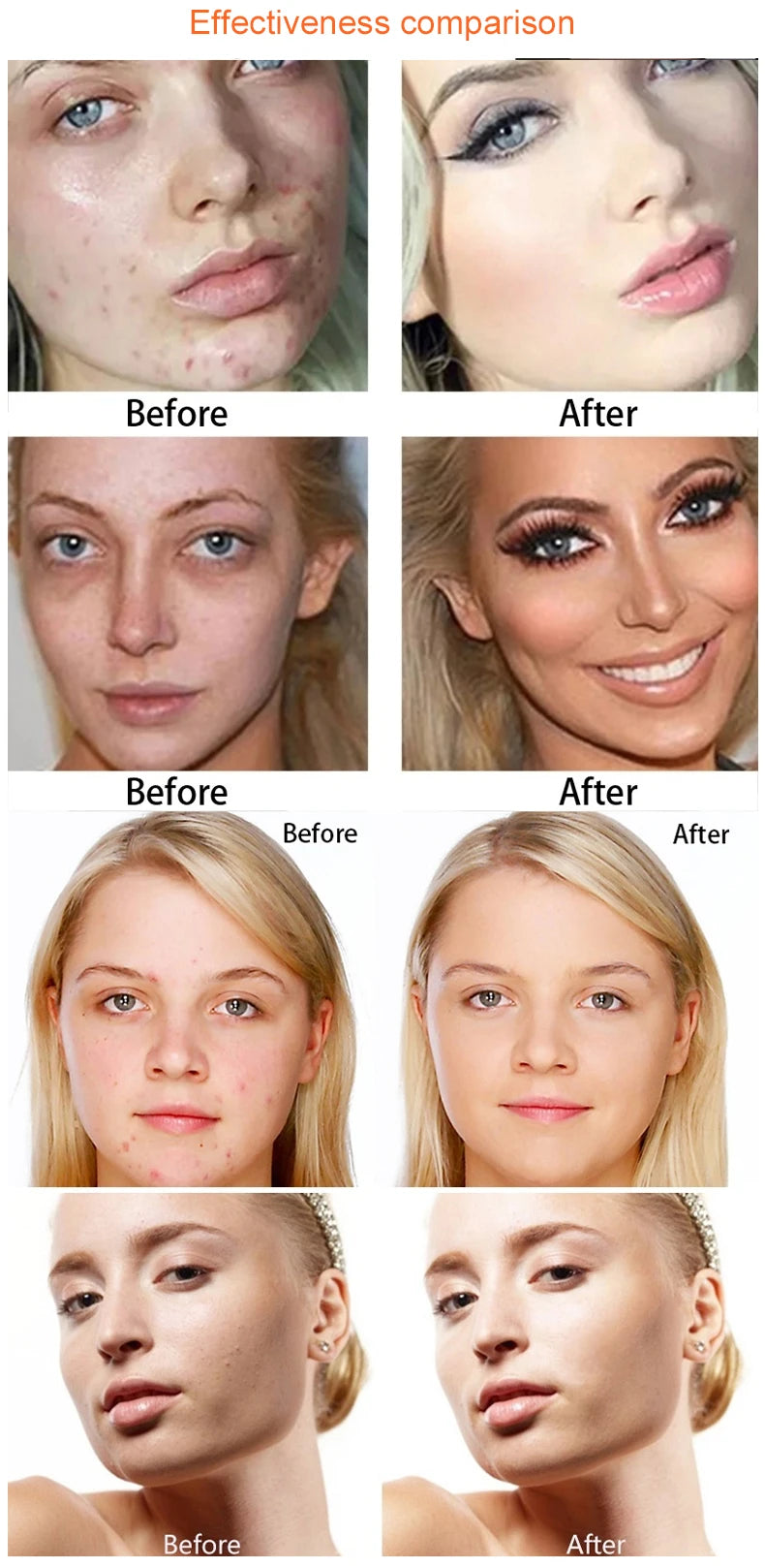 3-in-1 Face Concealer Makeup 3Color Concealer Paleta Spot Acne Print Repair Foundation Dark circles are not easy to stick powder