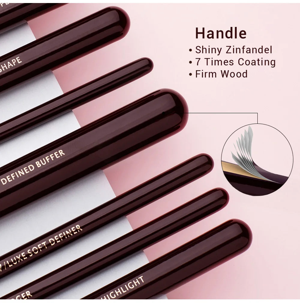 Jessup Makeup Brushes Set Professional Natural-Synthetic Hair Makeup Brush Foundation Powder Contour Eyeshadow 15-25pcs