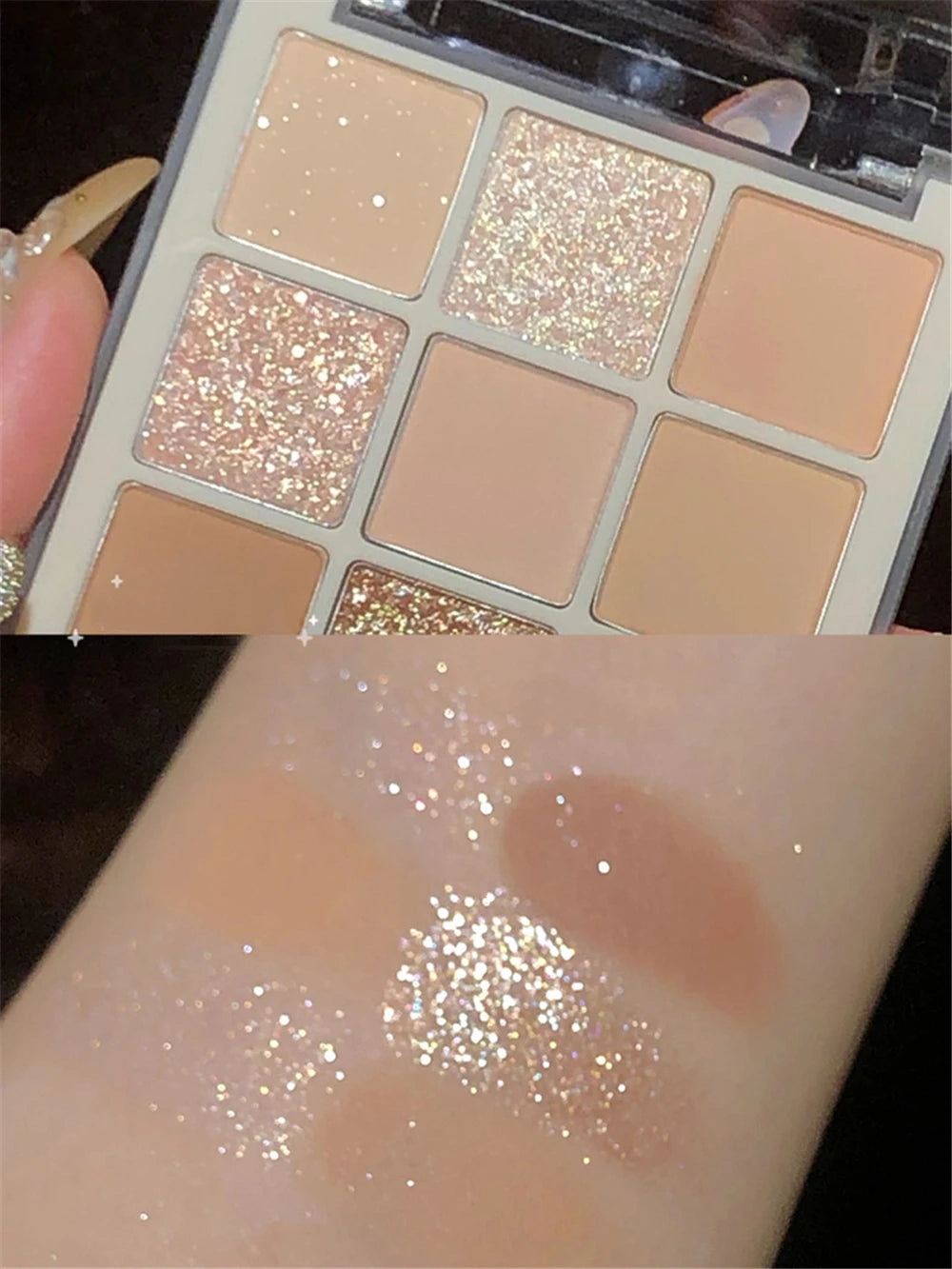 9 Colors All Matte Eyeshadow Palette Eyeshadow Primer Waterproof Glitter Nude Eye Pigment Matte Shimmer Shine Eye shadow Powder