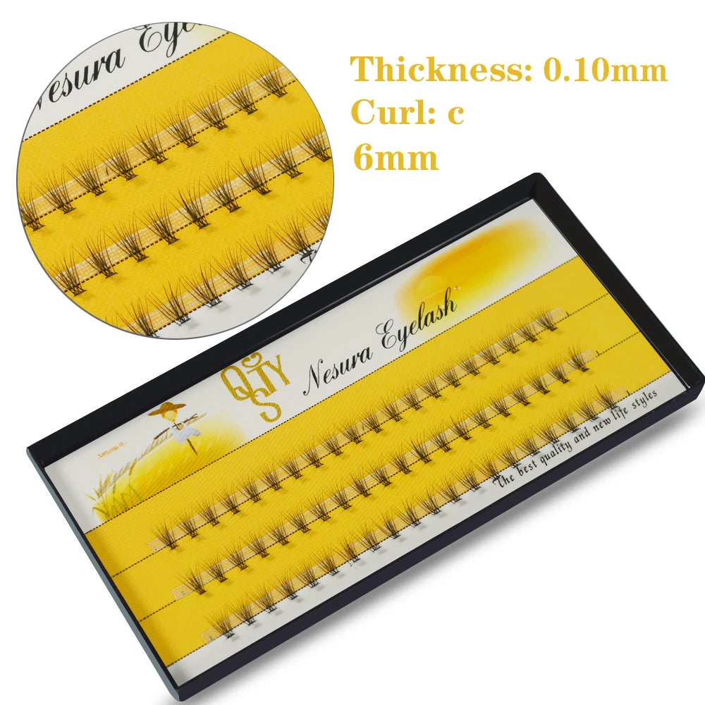 10D Russian Volume Eyelashes Extension Short Stem Pre made Fans C curl Mink Lash Hot Selling Eyelash Individual Extensions