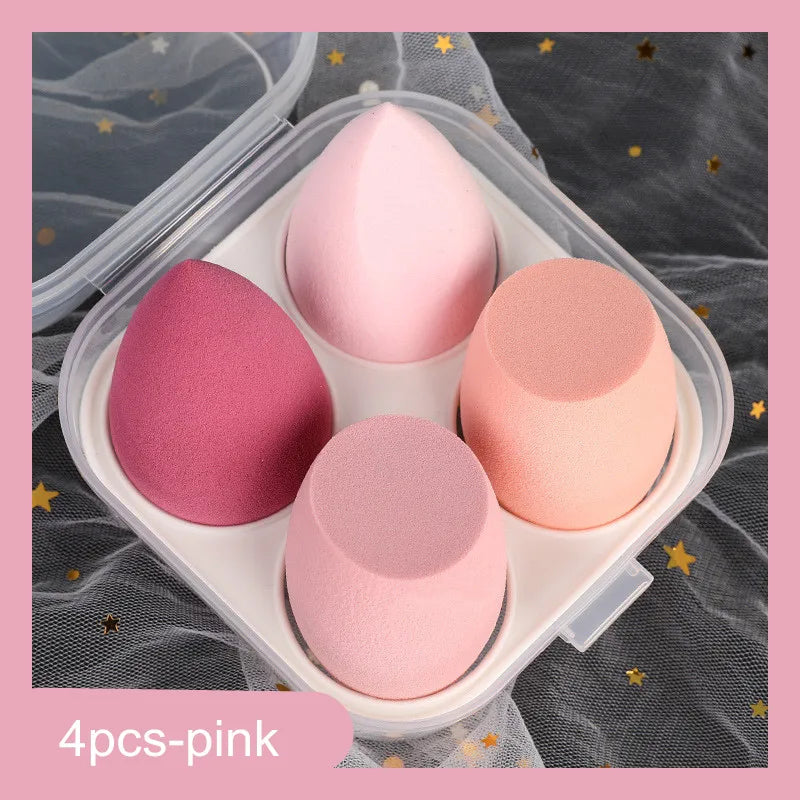 4pcs/8pcs Makeup Sponge Set Cosmetic Blender Beauty Puff Foundation Powder Concealer Cream Soft Sponges Women Face Make Up Tools