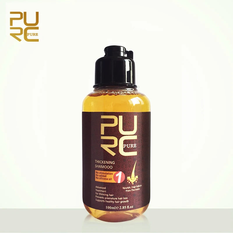 PURC Hair Shampoo Deep Cleansing Smoothing Shiny Repair Damaged Frizz Hair Care Products