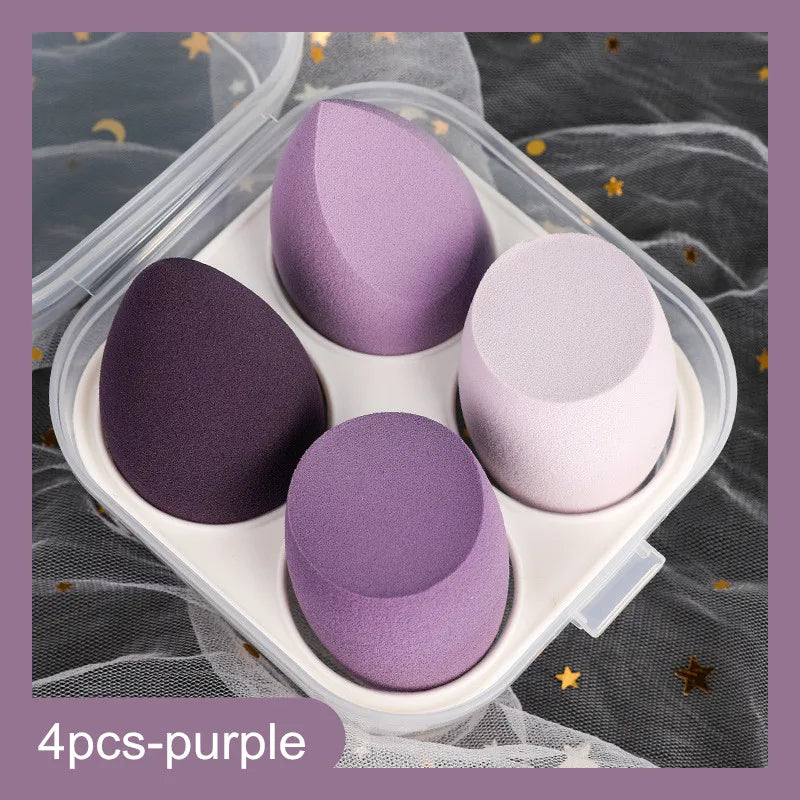 4pcs/8pcs Makeup Sponge Set Cosmetic Blender Beauty Puff Foundation Powder Concealer Cream Soft Sponges Women Face Make Up Tools