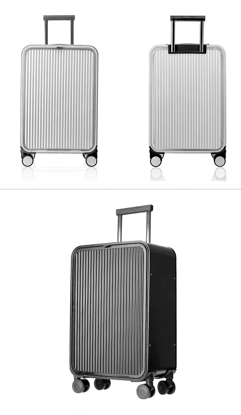 kmikli 100% All Aluminum travel rolling luggage new luxury fashion suitcase spinner carry on trolley case 16/20/24 inch