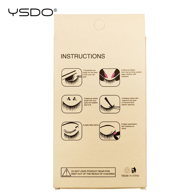 YSDO 5 pairs eyelashes makeup mink strip lashes dramatic eyelashes faux cils natural false eyelashes extension 3d mink eyelashes