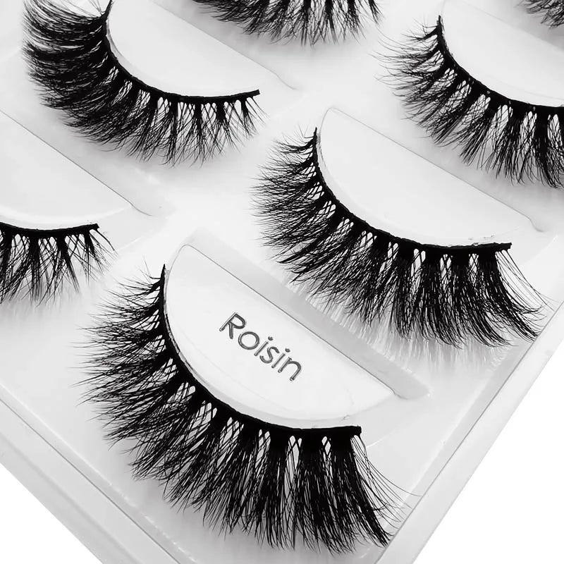 YSDO 3/5 Pairs 3D Mink False EyeLashes Winged Lashes Thick EyeLashes Makeup Fake EyeLashes Volume Lash Dramatic Mink EyeLashes