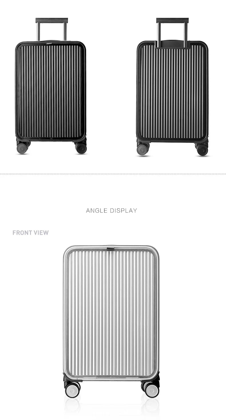 kmikli 100% All Aluminum travel rolling luggage new luxury fashion suitcase spinner carry on trolley case 16/20/24 inch