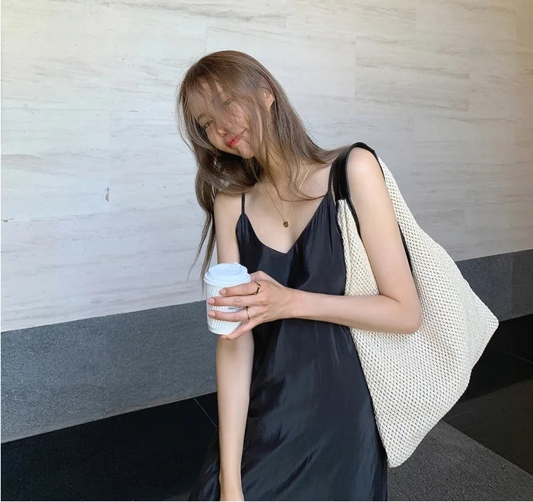 Fashion Rattan Women Shoulder Bags Wicker Woven Straw Bag Designer Handbags Large Capacity Tote Casaul Female Summer Beach Purse