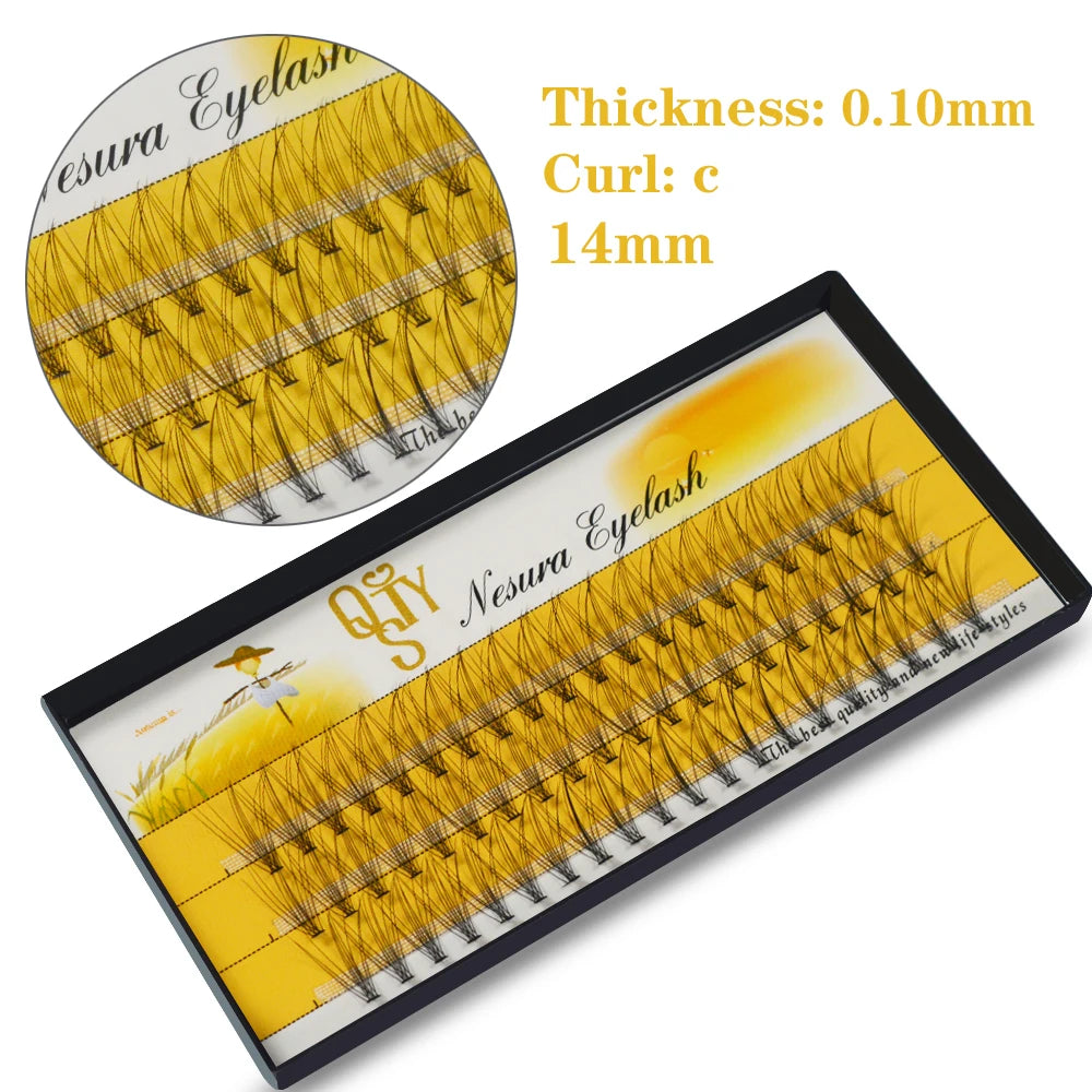 10D Russian Volume Eyelashes Extension Short Stem Pre made Fans C curl Mink Lash Hot Selling Eyelash Individual Extensions