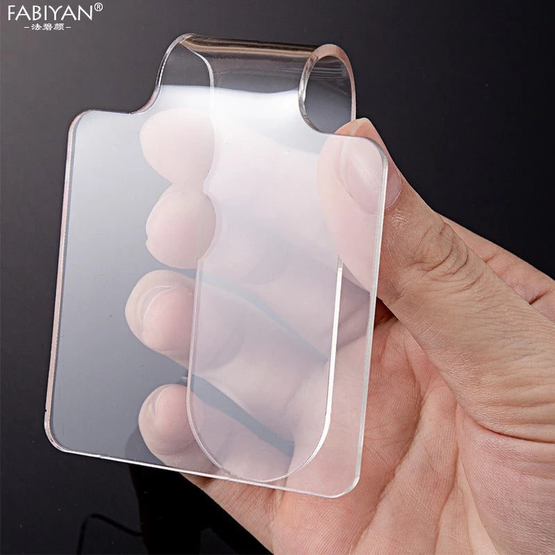 Makeup Palette Acrylic Clear Nail Art Manicure Polish Gel Foundation Eyeshadow DIY Mixing Pigment Painting Water Color Tool