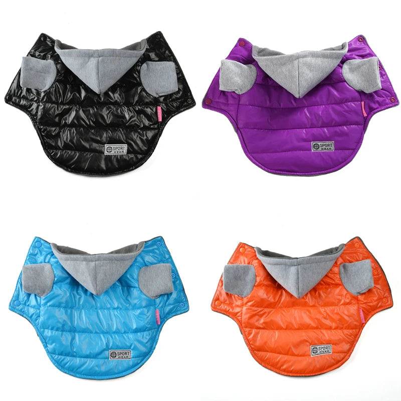 Waterproof Winter Pet Clothes For Small Dogs Thick Warm Puppy Cat Dog Jacket Coat Chihuahua French Bulldog Clothes With Hood