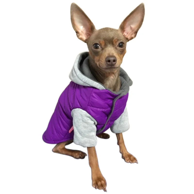 Waterproof Winter Pet Clothes For Small Dogs Thick Warm Puppy Cat Dog Jacket Coat Chihuahua French Bulldog Clothes With Hood