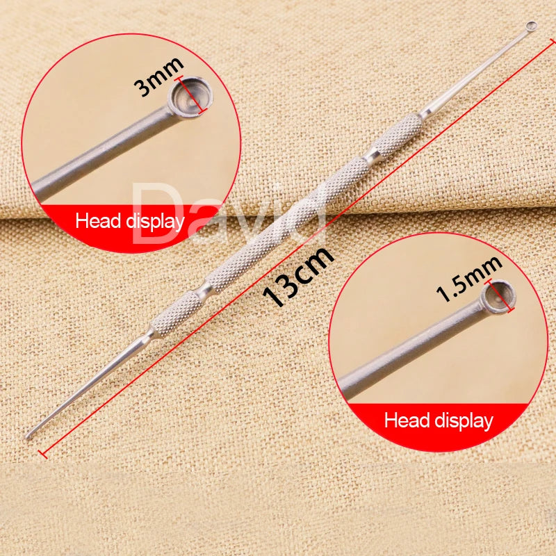 S/M/L Size Stainless Steel Microscopic Ophthalmic Instruments Tarsal Gland Cysts Tweezers meyerhoefer chalazion curette