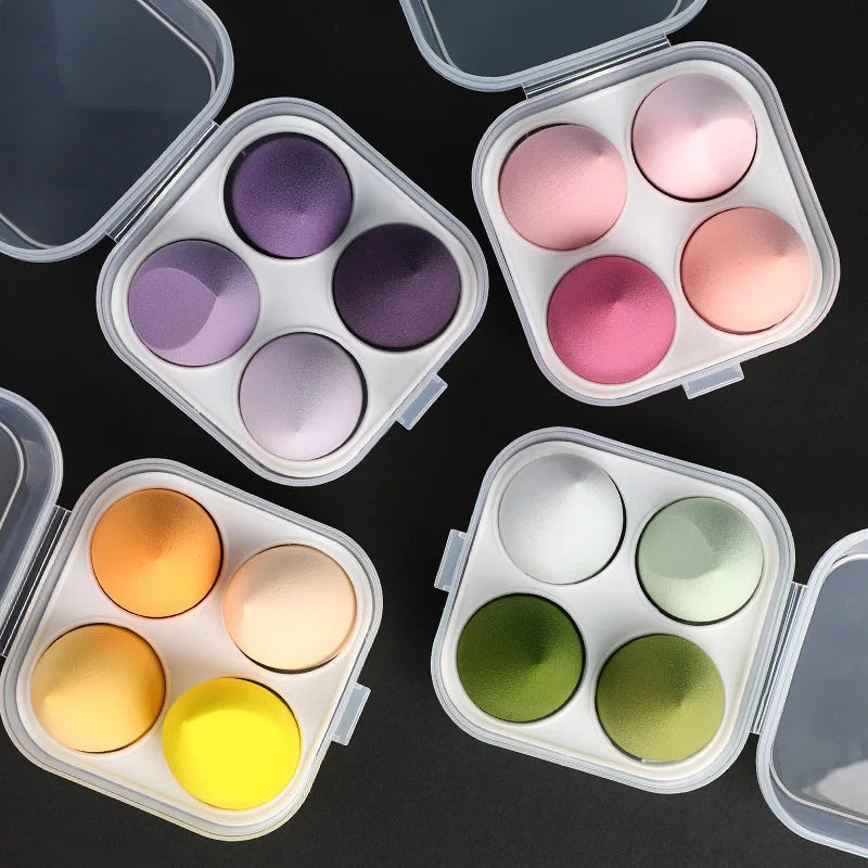 4pcs/8pcs Makeup Sponge Set Cosmetic Blender Beauty Puff Foundation Powder Concealer Cream Soft Sponges Women Face Make Up Tools
