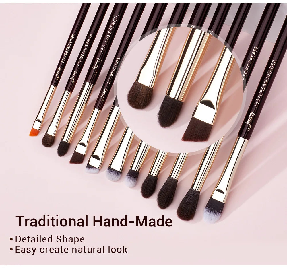Jessup Makeup Brushes Set Professional Natural-Synthetic Hair Makeup Brush Foundation Powder Contour Eyeshadow 15-25pcs