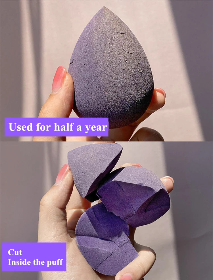 4pcs/8pcs Makeup Sponge Set Cosmetic Blender Beauty Puff Foundation Powder Concealer Cream Soft Sponges Women Face Make Up Tools