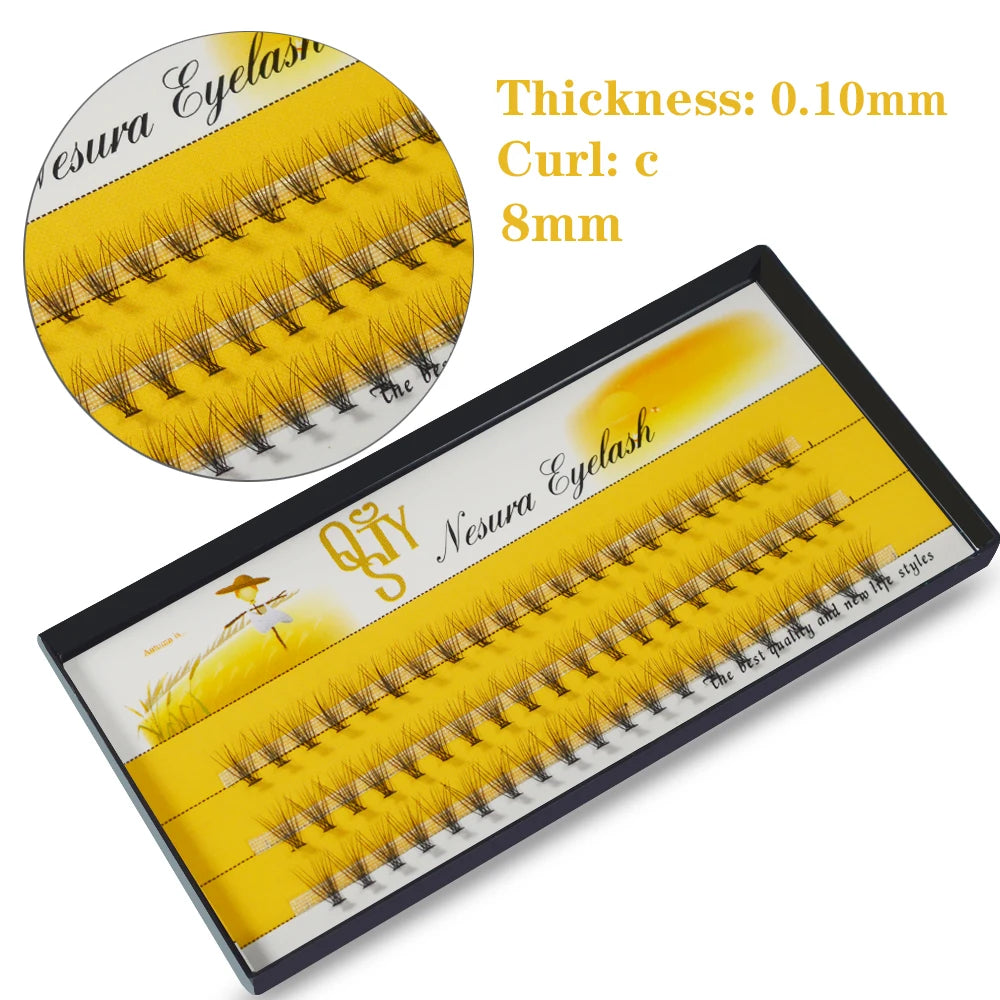 10D Russian Volume Eyelashes Extension Short Stem Pre made Fans C curl Mink Lash Hot Selling Eyelash Individual Extensions