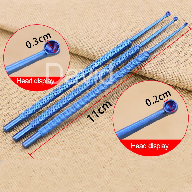 S/M/L Size Stainless Steel Microscopic Ophthalmic Instruments Tarsal Gland Cysts Tweezers meyerhoefer chalazion curette