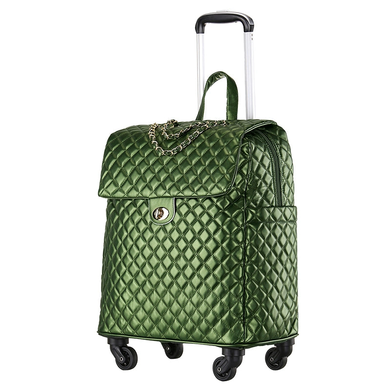 2020 New travel rolling bag for women PU baggage bag Women Wheeled Luggage bag Cabin Trolley Bag on wheels Trolley Suitcase