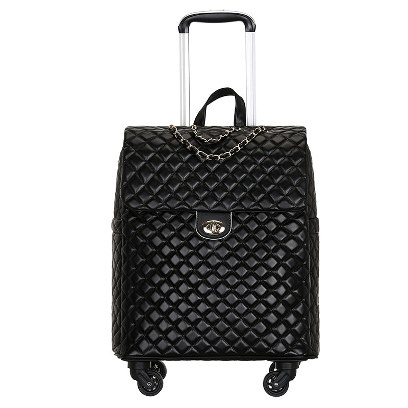 2020 New travel rolling bag for women PU baggage bag Women Wheeled Luggage bag Cabin Trolley Bag on wheels Trolley Suitcase