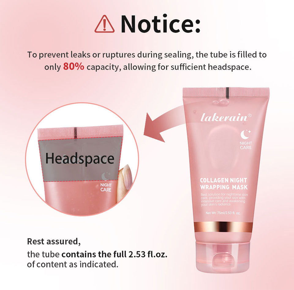 Collagen Wrapped Night Mask,Moisturizing Firming,Deeply Hydrates Reduces Skin Texture,Night Care Mask Ideal for Use Before Bed