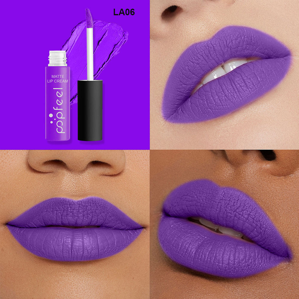 New 12 Color Liquid Waterproof Elegant Matte Smooth Lipstick Lip Stick Lipgloss Long Lasting Sexy Nude Lip Gloss P128#