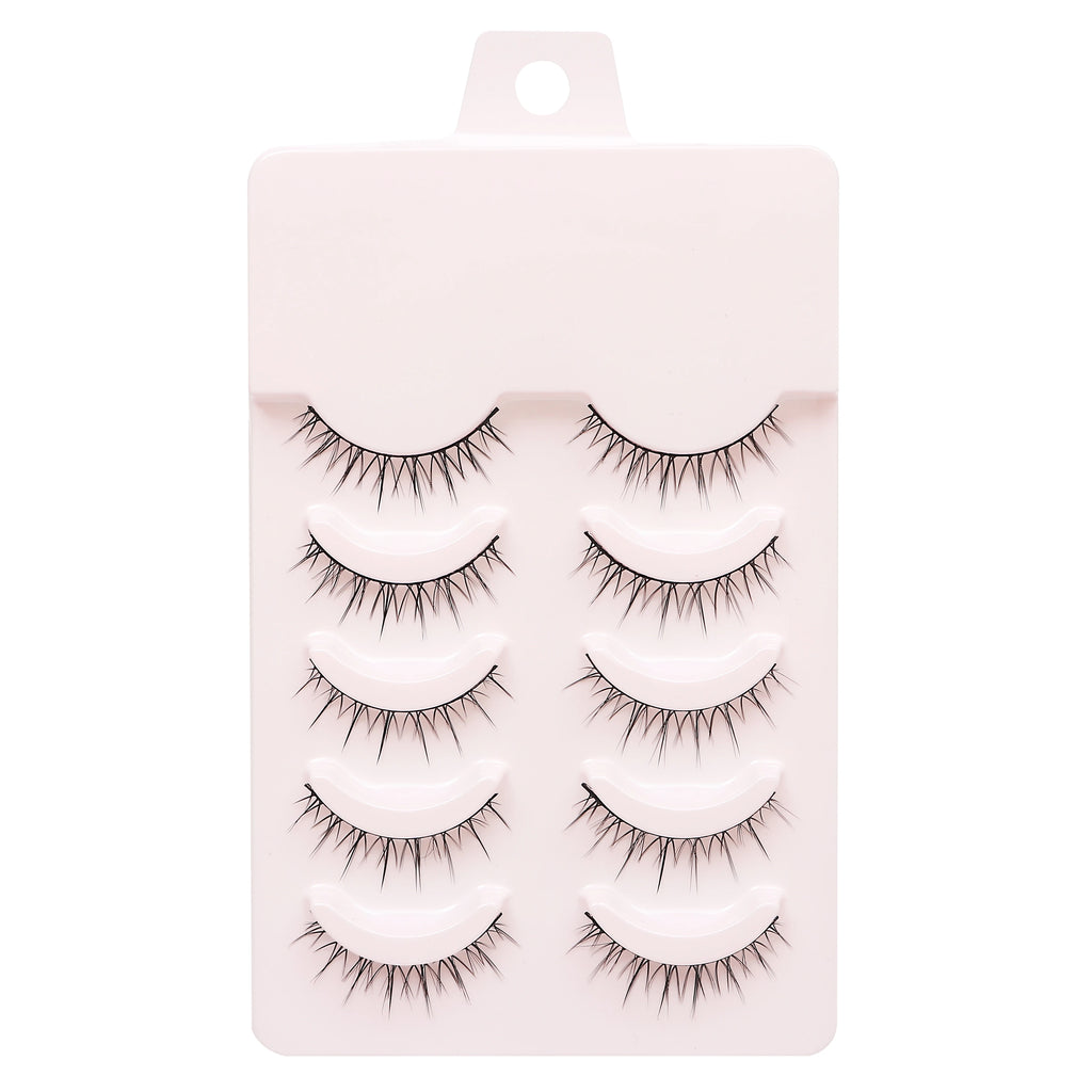 5 Pairs New Natural Manga Lashes Soft Eyelashes Thick False Eyelashes Manga Eyelashes Daily Dating Makeup Eyelashes Lashes Wispy