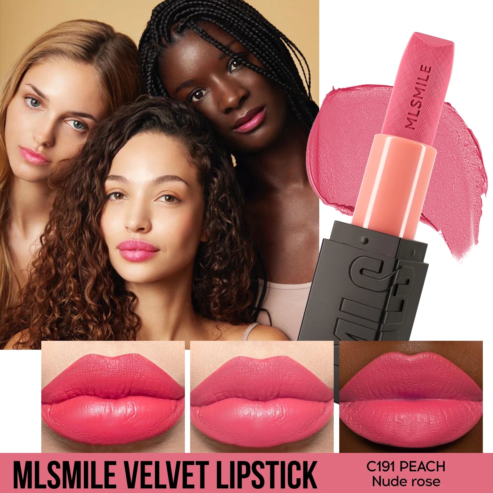Velvety Matte Lipstick, Richly Pigmented With A Satin Finish Long-Lasting Matte Lip Gloss, Full Coverage Creamy Lipstick