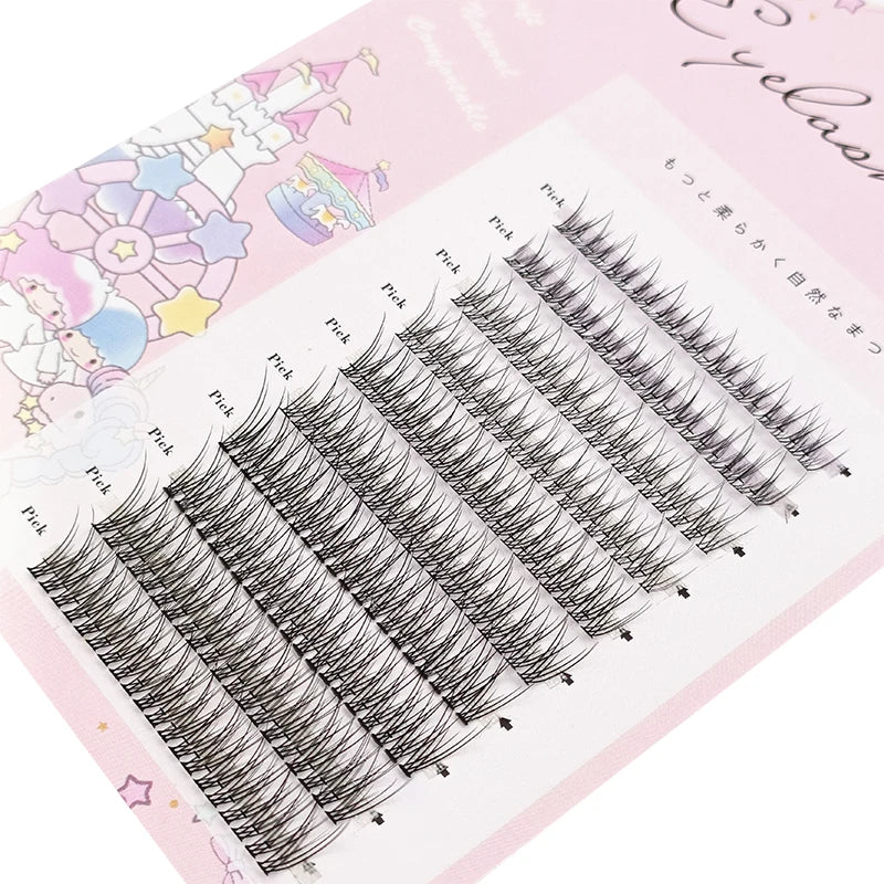 3D New Spikes Eyelashes Fishtail Cluster Eyelashes Personality Eyelash Extension Eyelashes Bundle Professional False Eyelashes