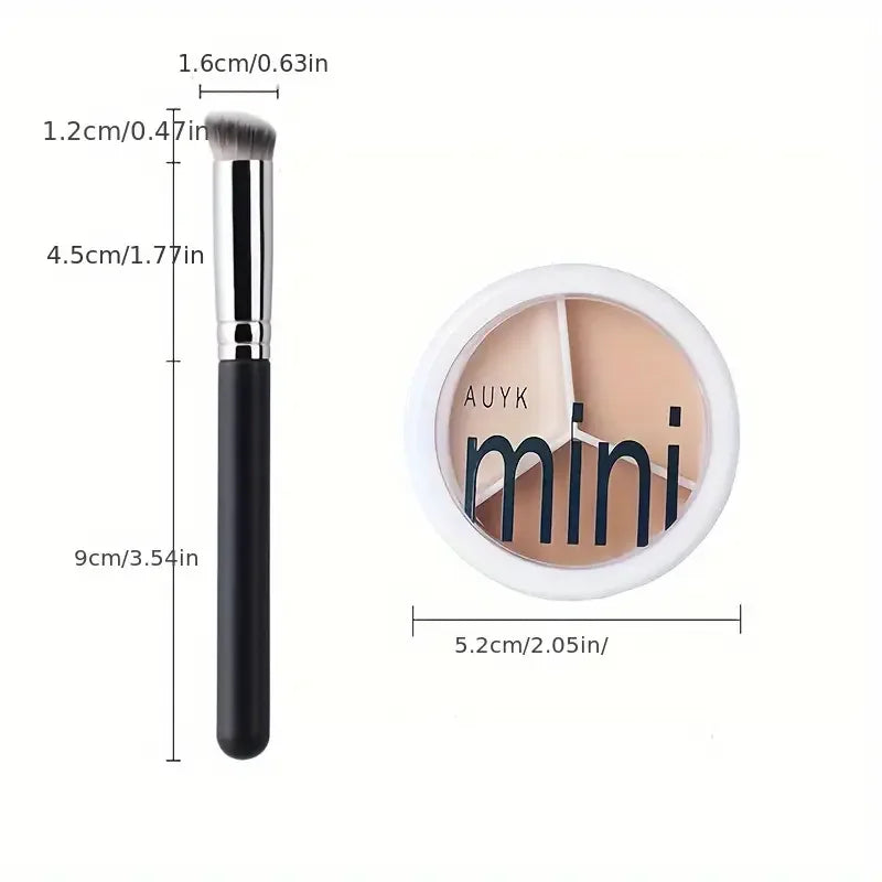 3-in-1 Face Concealer Makeup 3Color Concealer Paleta Spot Acne Print Repair Foundation Dark circles are not easy to stick powder