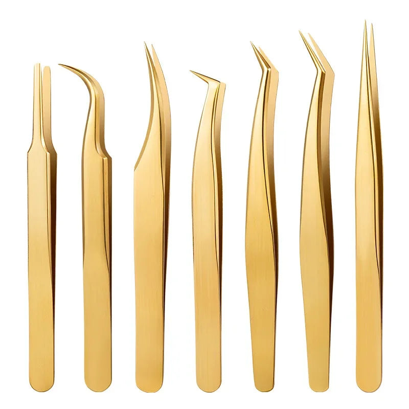 False Eyelashes Tweezers False Eyelash Extensions Personal Curved Strip Eyelashes Brow Clamps Makeup Tools Tweezer Makeup Tools