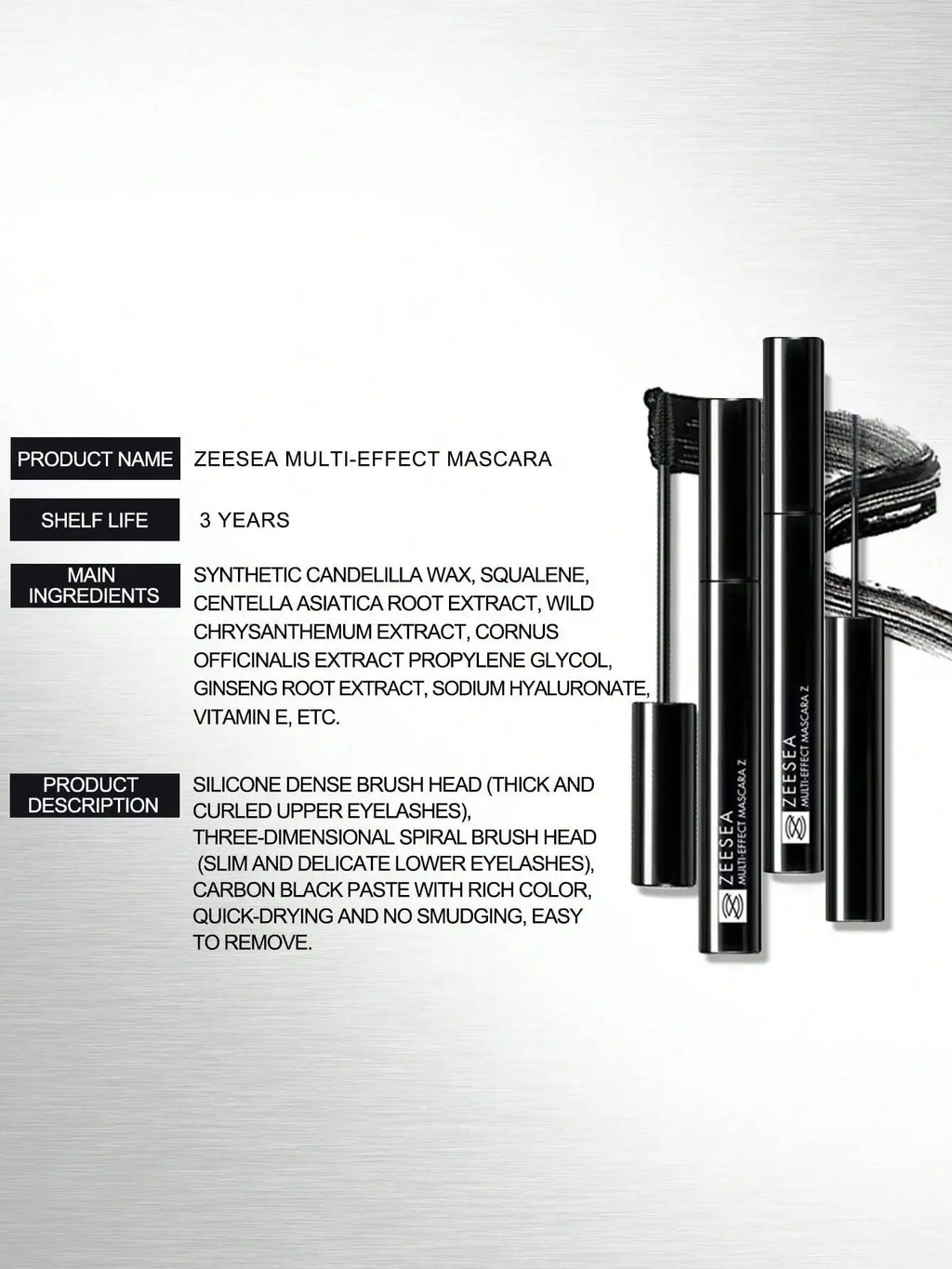 ZEESEA MULTI-EFFECT MASCARA Z MAKE UP FOR WOMEN