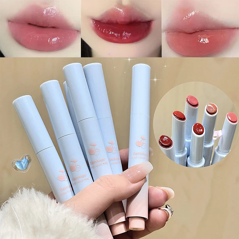 Mirror Glossy Lipstick Long Lasting Moisturizing Natural Lip Plumper Makeup Plumping Lip Glaze Cosmetics Exfoliating for Lips