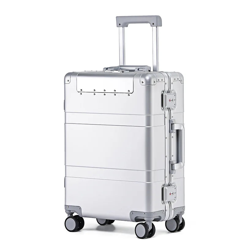 The Latest All Aluminum Travel Luggage High Quality Trolley Suitcase 20 Inch Carry on Luggage Men's and Women's Luggage