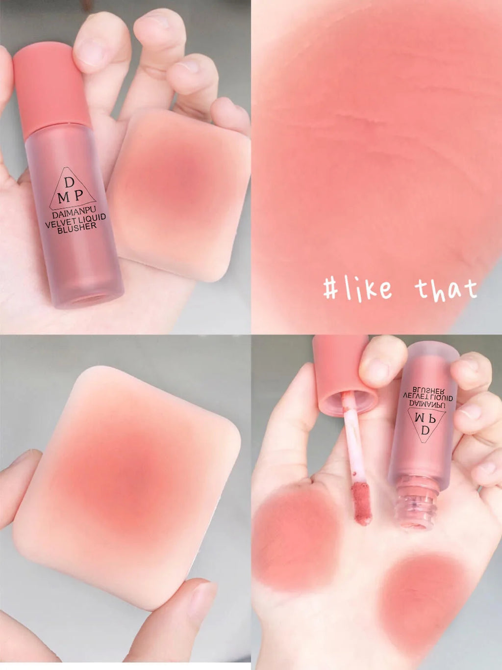 Pink Liquid Blush Eyeshadow Long-acting Waterproof Non-fading Enhance Facial Skin Color Easy-to-color Female Cosmetics